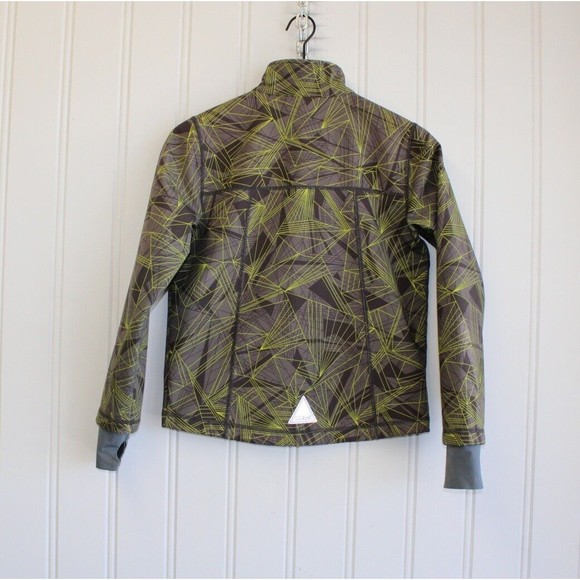 LL Bean Boys Size M 10-12 Fleece Lined Nylon Full Zip Gray Green Coat Jacket‎ - Picture 9 of 10